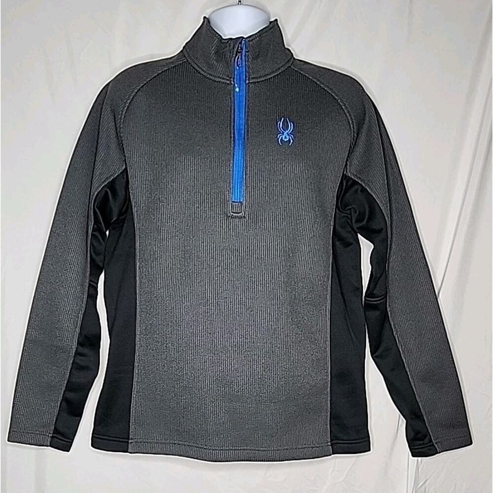 SPYDER Outbound Half Zip Pullover Sweater Men's Size Large Gray Ski Lodge Wear